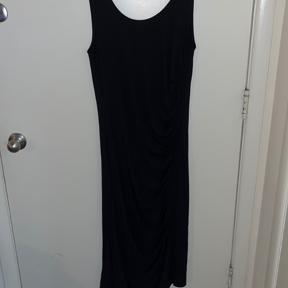 Tommy Hilfiger, Black scrunch maxi dress